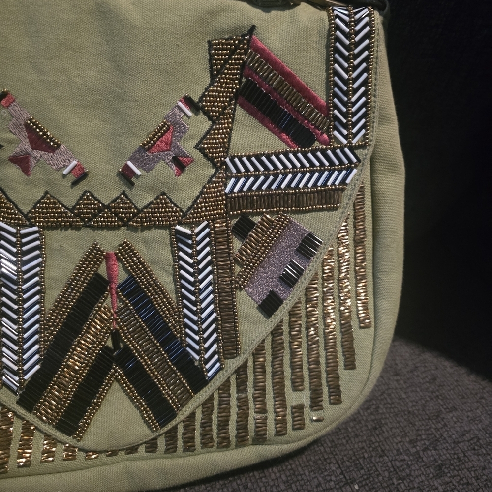 Noonday Collection | Beaded Messenger Bag View 3